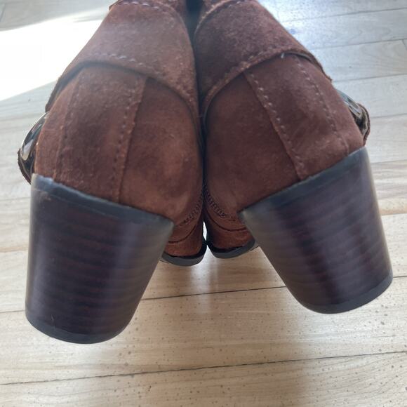 Marc Fisher LTD Women’s Halie Booties 6M Brown MSRP $198 Worn Once EUC - Picture 9 of 14